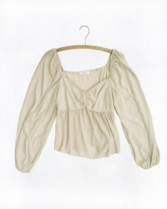 Sweetheart Peplum Top (L)