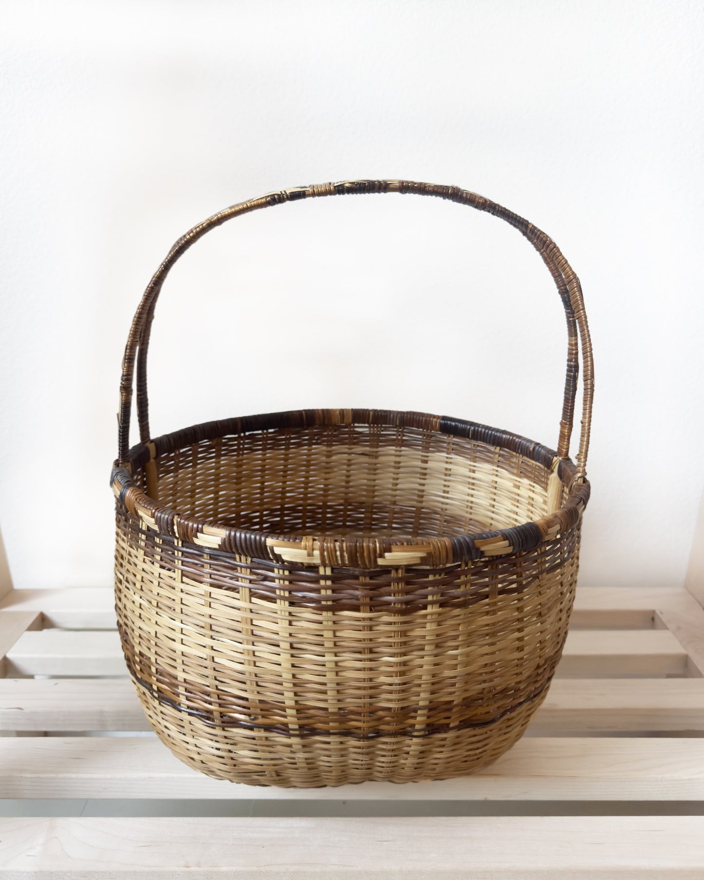 Handmade Woven Gathering Basket