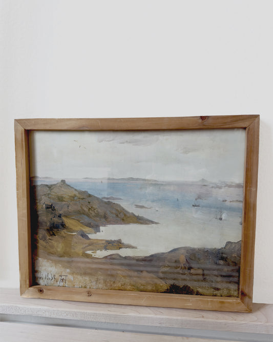 Framed Coastal Scene Print