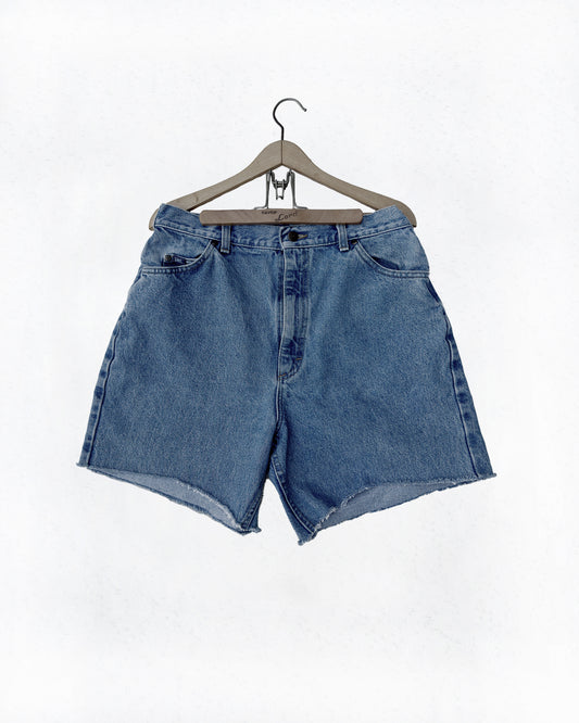 Vintage Lee High-Rise Denim Cut-Off Shorts (10/12)