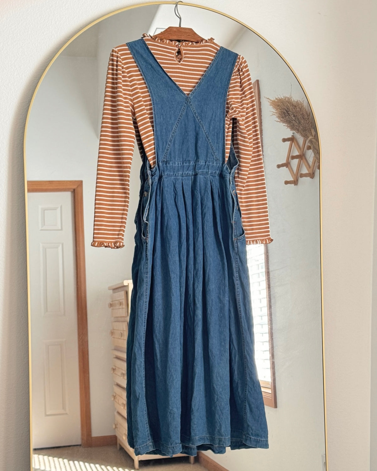 Vintage Guess Jeans Blue Denim Overall Dress (S)