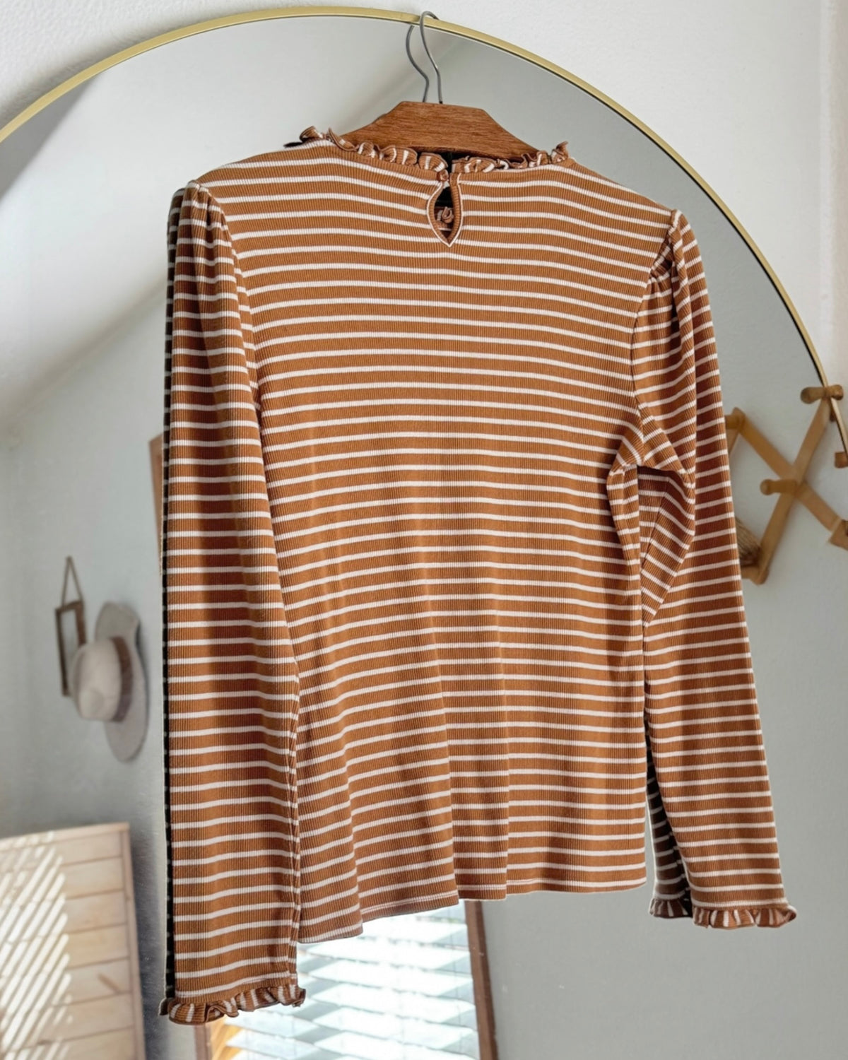Ribbed Long Sleeve Top (S)
