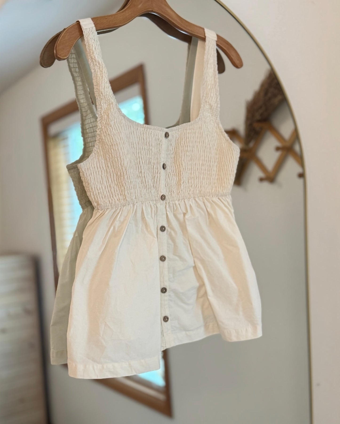 Smocked Peplum Tank (L/XL)