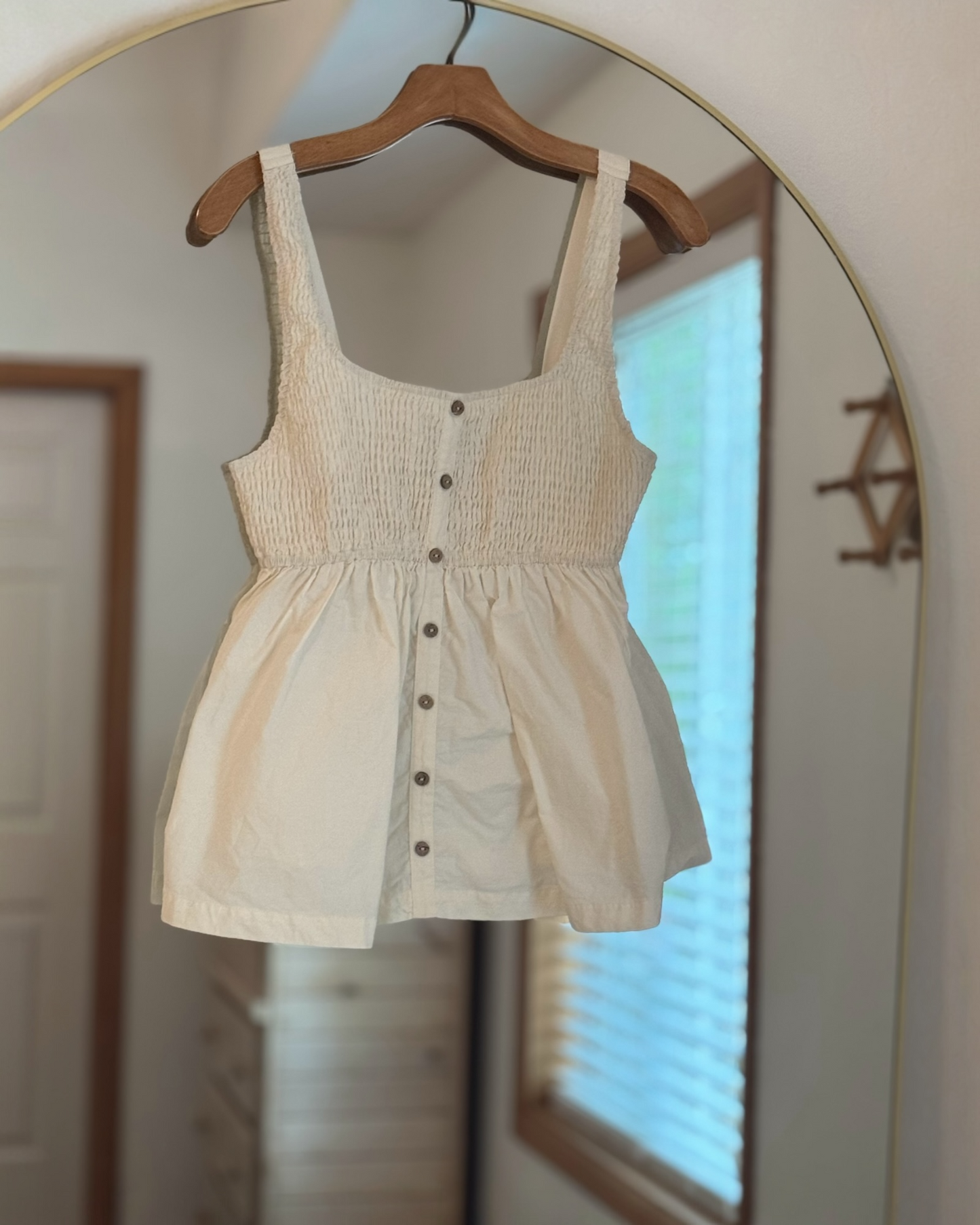 Smocked Peplum Tank (L/XL)