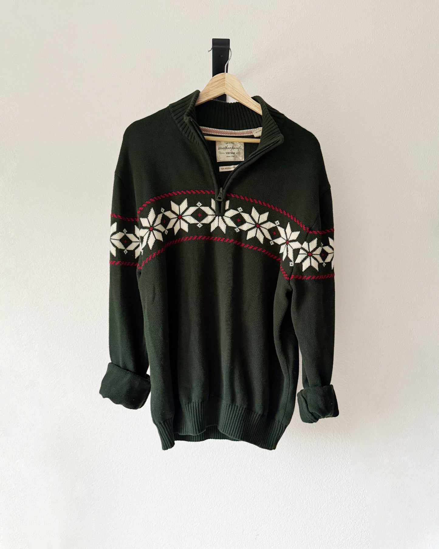 Quarter Zip Fair Isle Sweater
