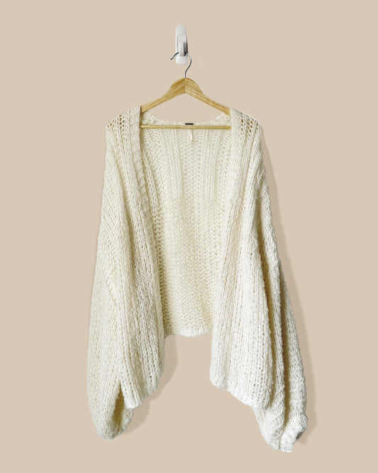 Free People Chunky Oversized Cardigan Sweater (M)