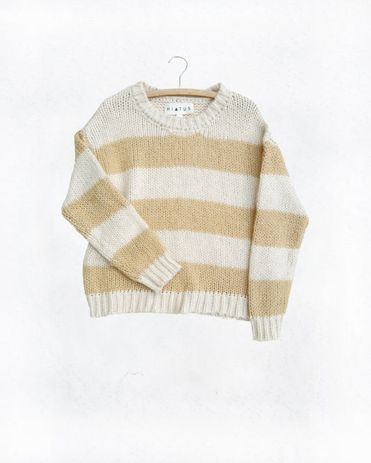 Chunky Stripe Knitted Sweater (M)