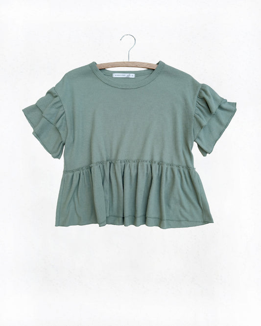 Altar'd State Waffle Babydoll Top (M)
