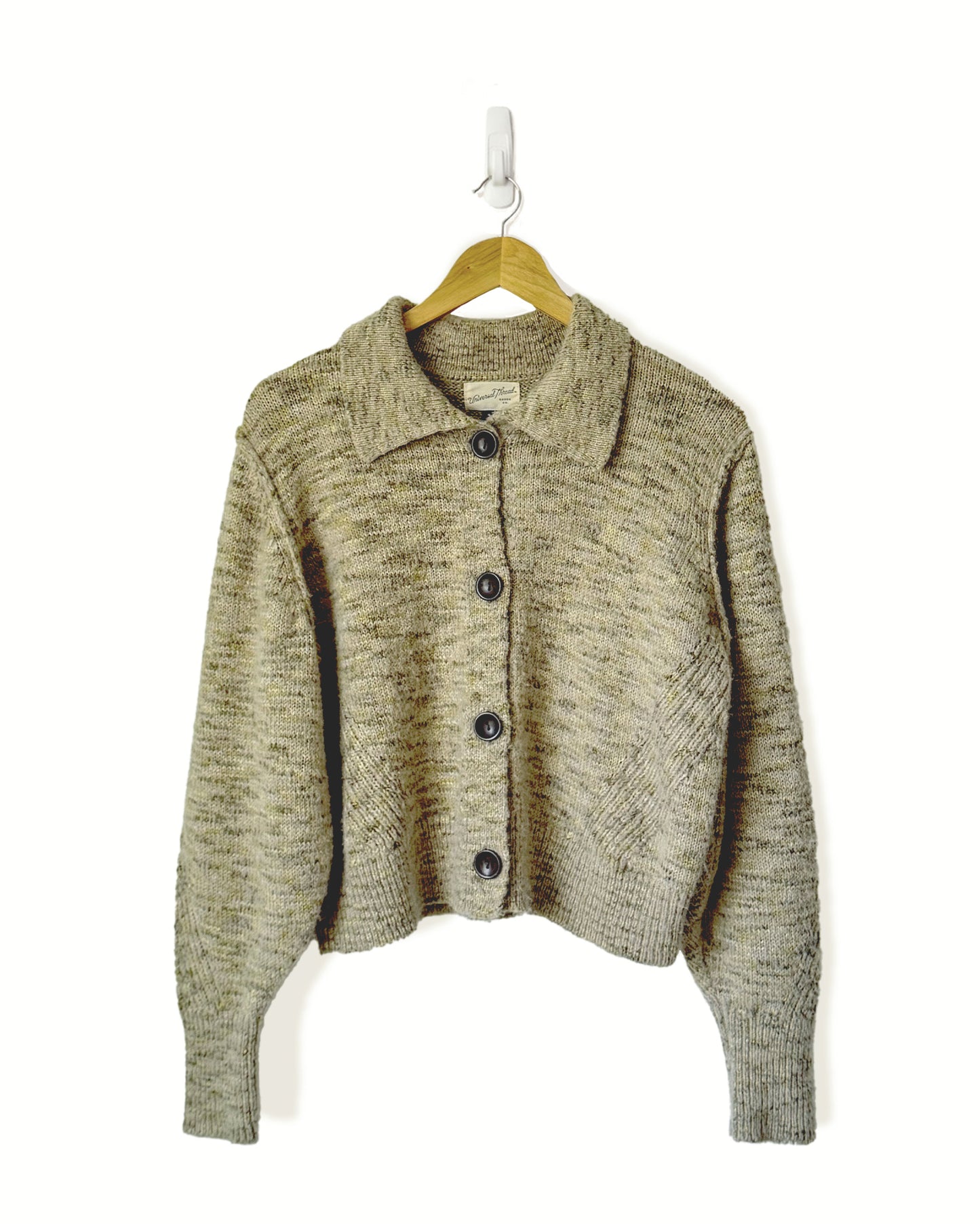 Collared Cardigan Sweater (L)