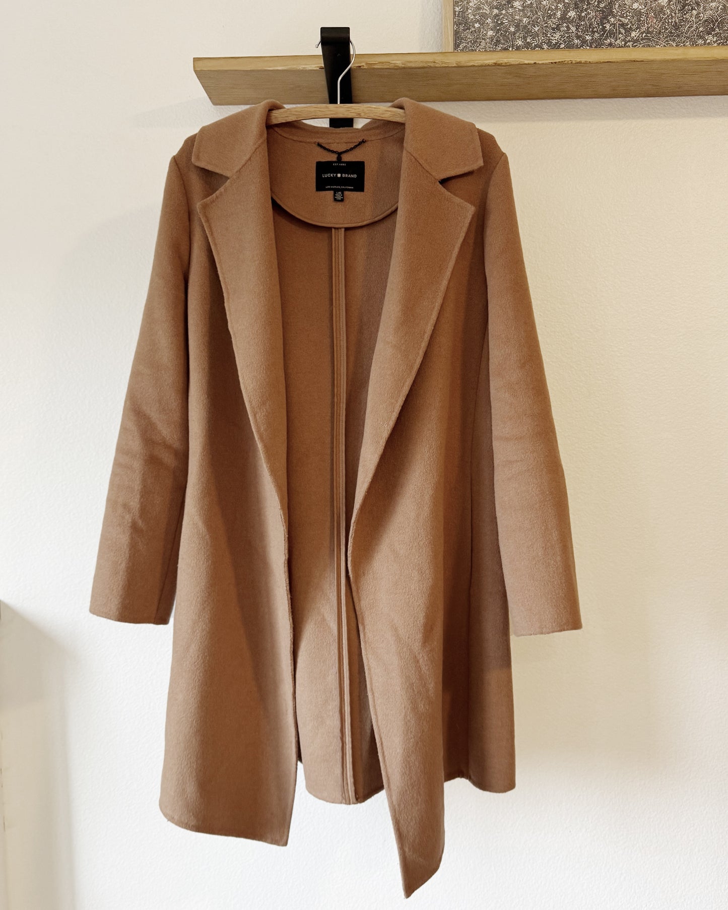 Soft Wool Wrap Coat (L)