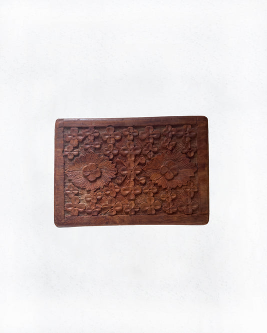 Vintage Carved Wooden Box