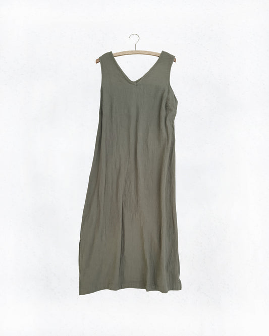 Gauze Sleeveless Dress (XL)