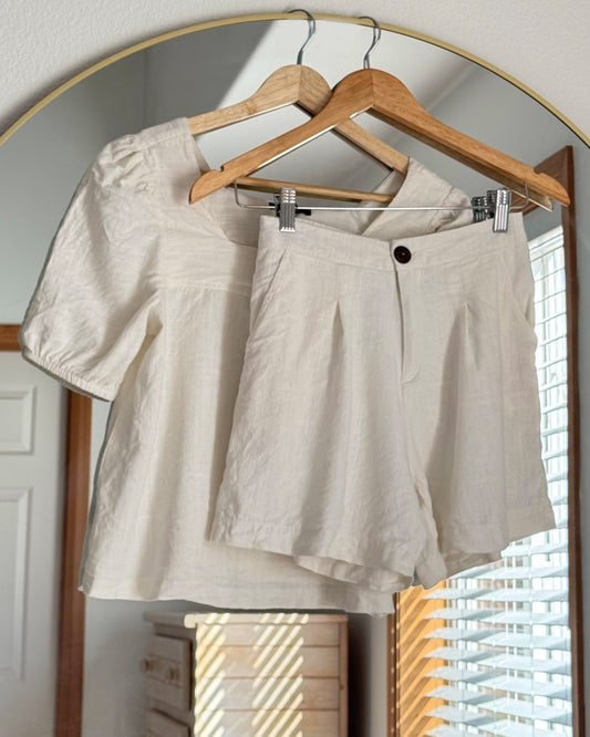 Cotton Top & Shorts Set (XS/S)