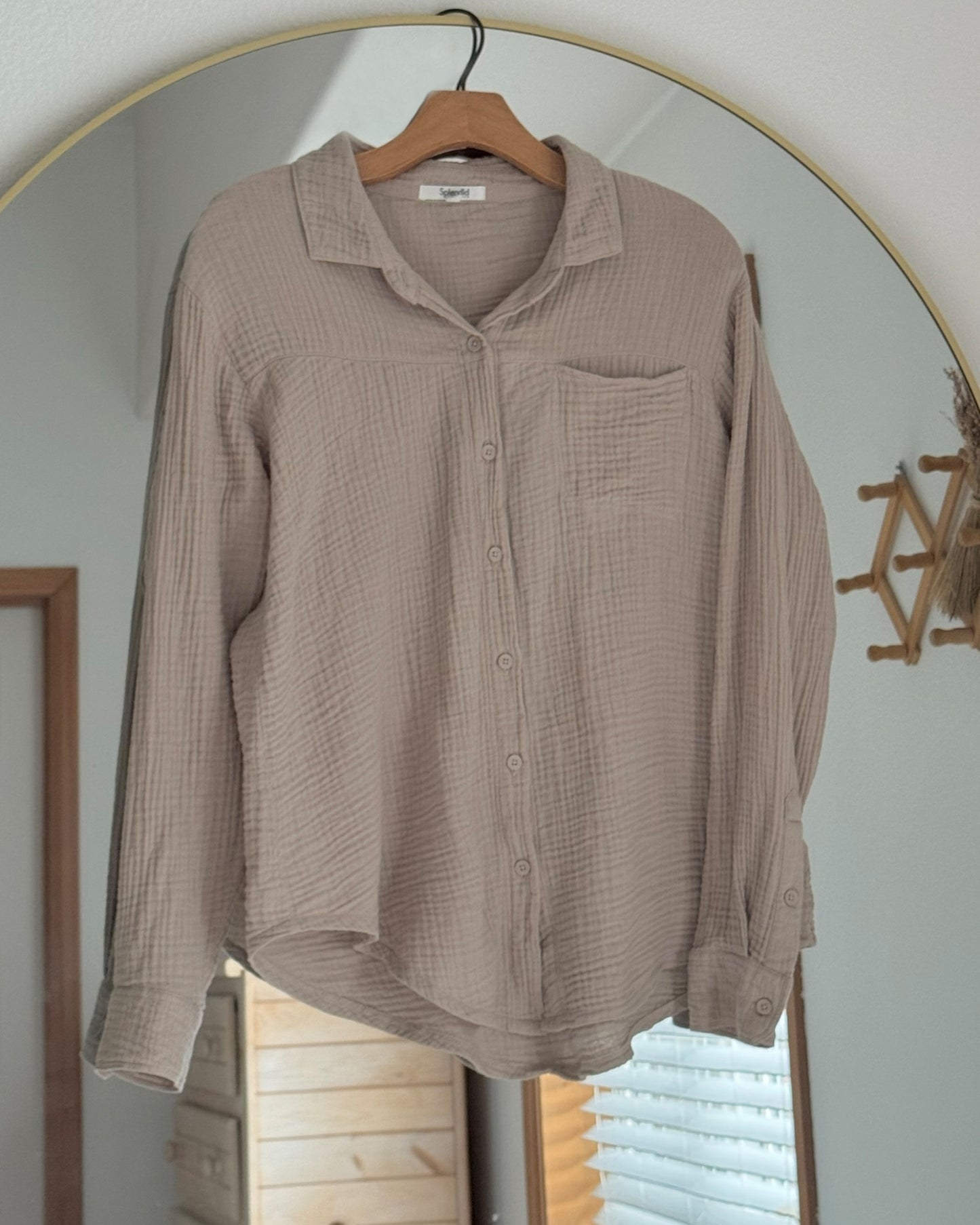 Gauze Button Top (M)