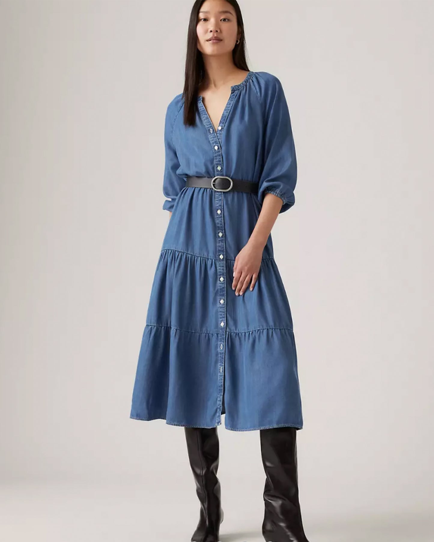 Levi's Denim Midi Dress (XS-Medium)