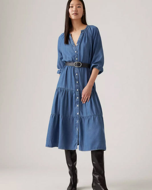 Levi's Denim Midi Dress (XS-Medium)