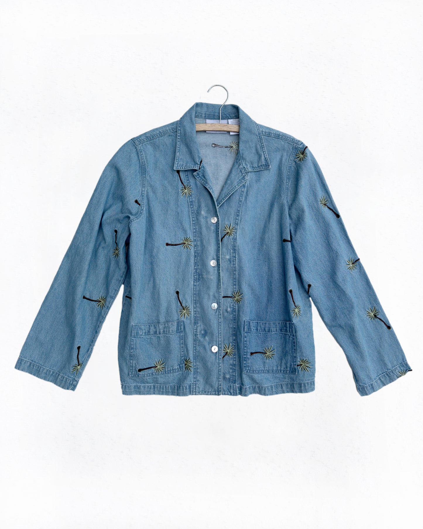 Vintage Denim Embroidered Jacket (M)