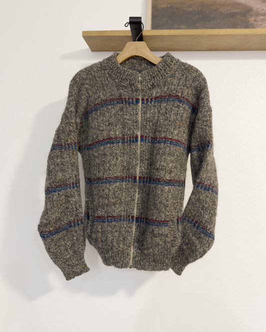Vintage Pendleton Virgin Wool Zip Cardigan (M)