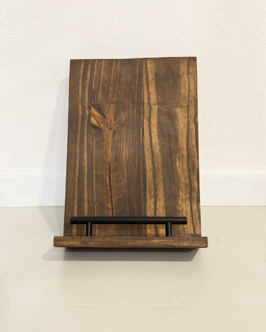 Wooden Cookbook/Book Stand (14” x 9.5”)