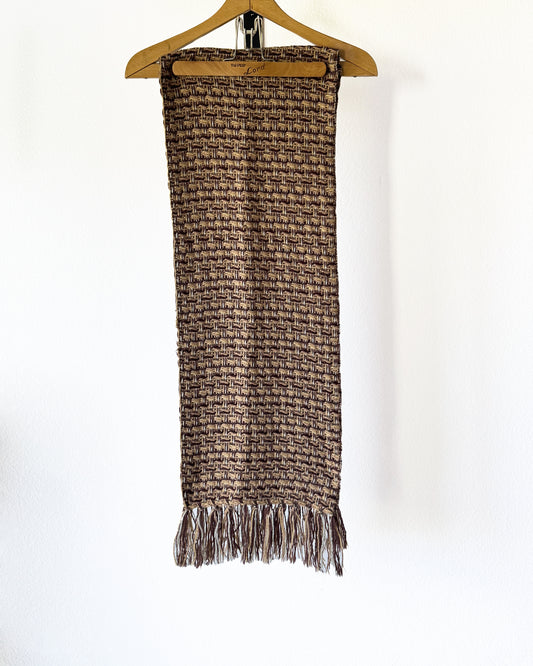 Tweed Patterned Knitted Scarf (35" x 11.25")