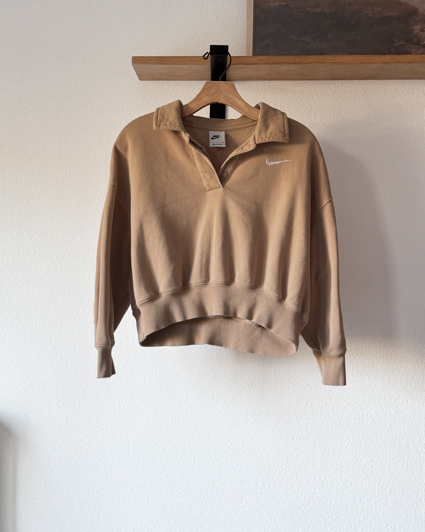 Crop Polo Sweatshirt (S)