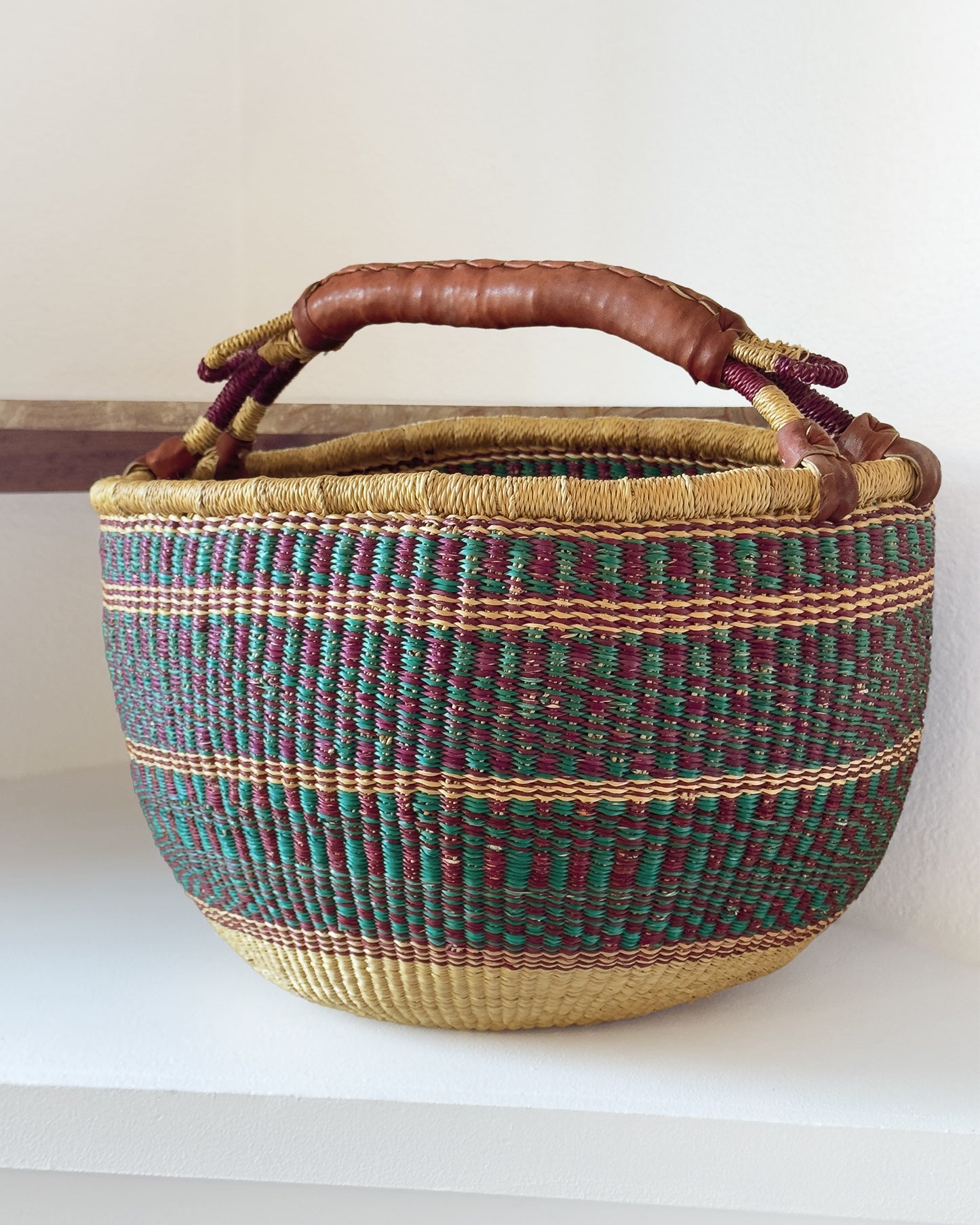 Woven Bolga Basket from Ghana (Large)