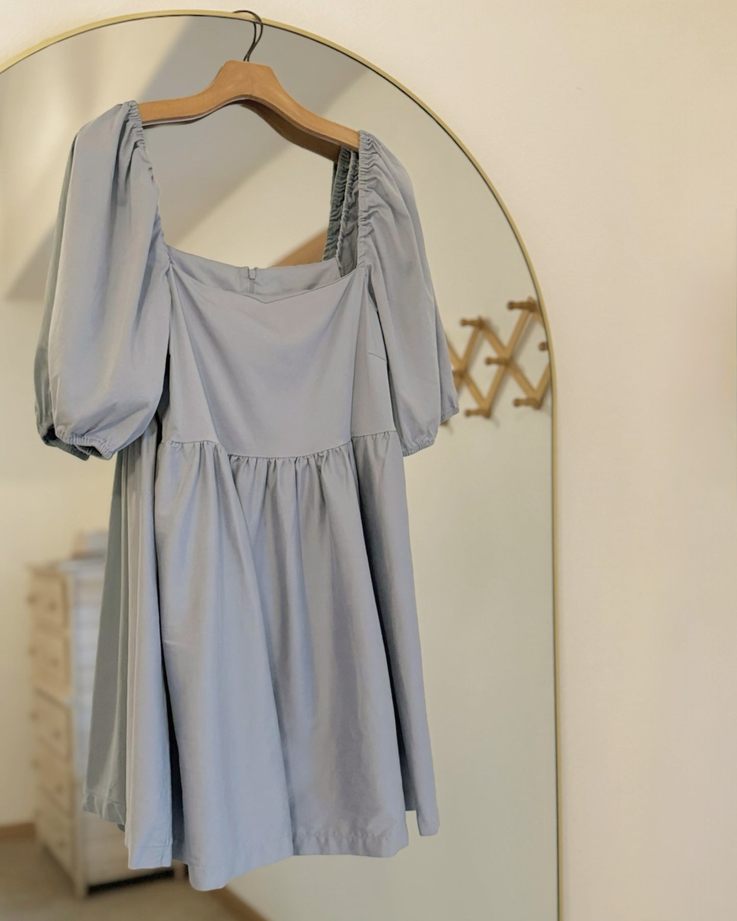 Puff Sleeve Mini Dress (L)