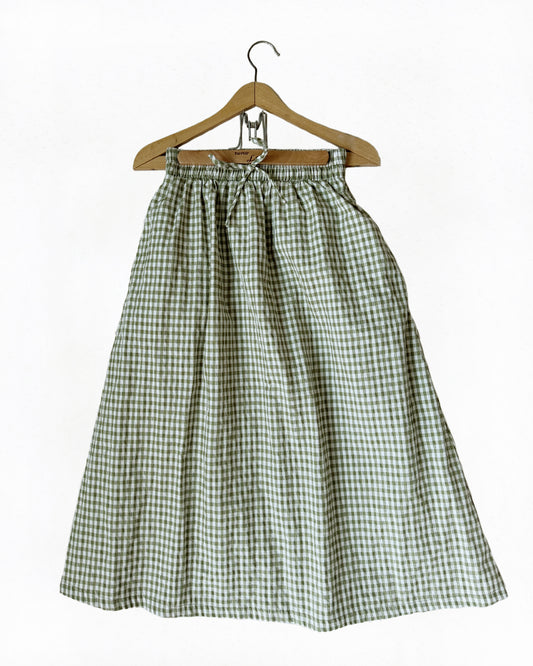 Gingham Midi Skirt (XS/S)