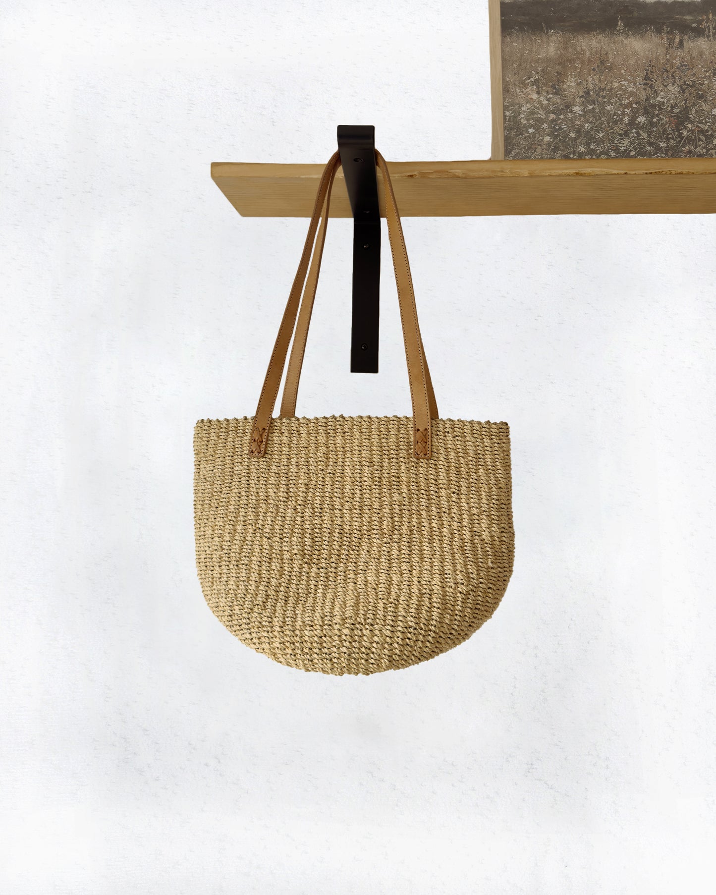 Raffia Woven Shoulder Purse
