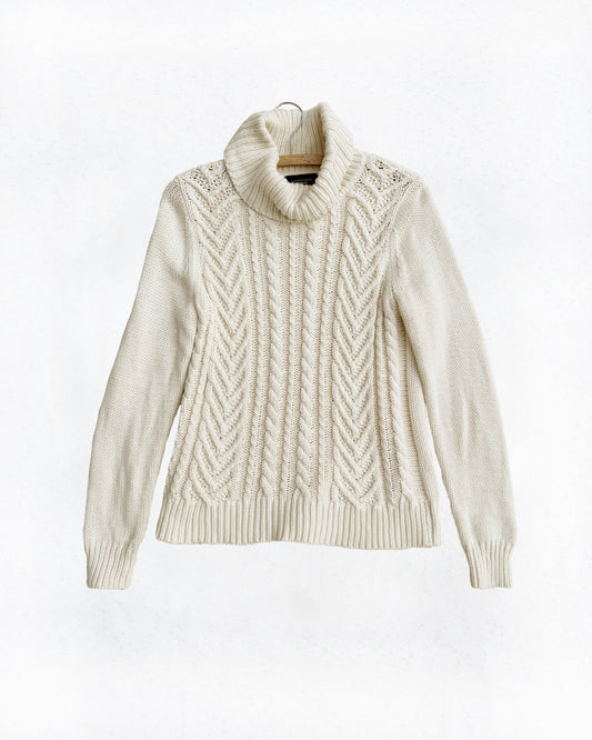 Lands’ End Drifter Cable Knit Sweater (M)
