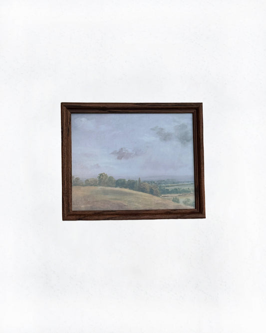 Framed Meadow Scene Print (7.5” x 9.5”)