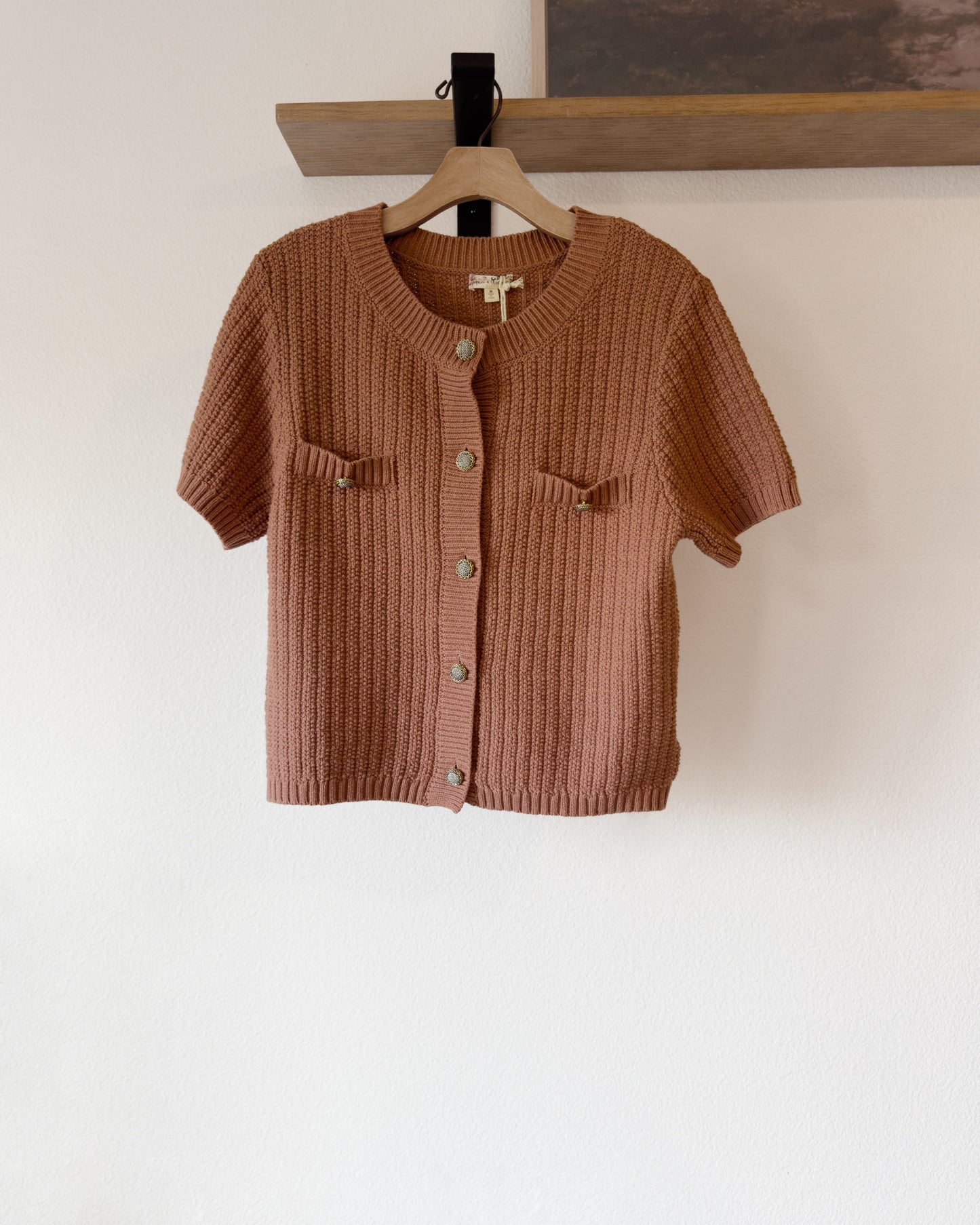 NEW Terracotta Short Sleeve Sweater (M)
