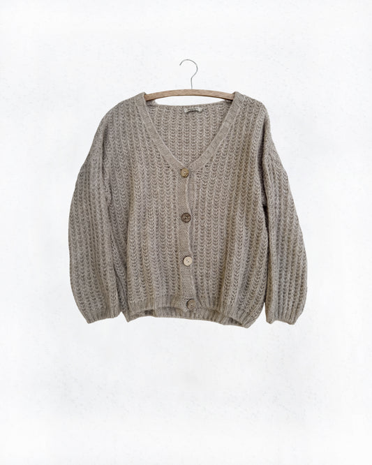 Drop Shoulder Cardigan from Italy (M/L)