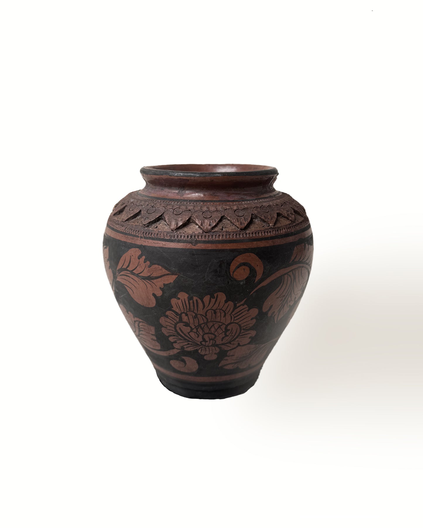 Hand-Thrown Painted Vase