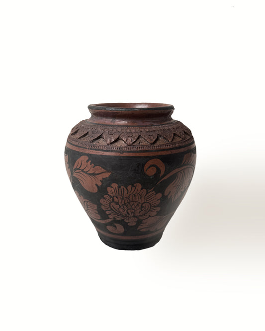 Hand-Thrown Painted Vase