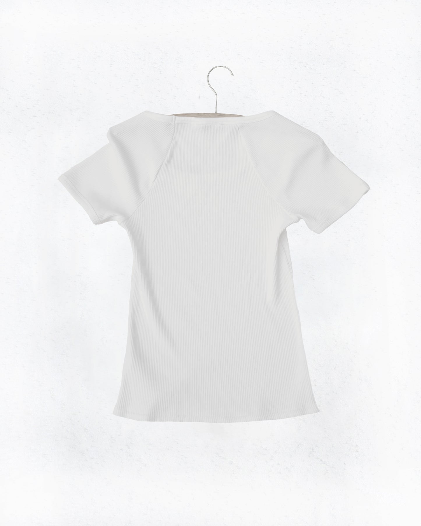 Lucky Brand Ribbed Scoop Neck T-Shirt (L)