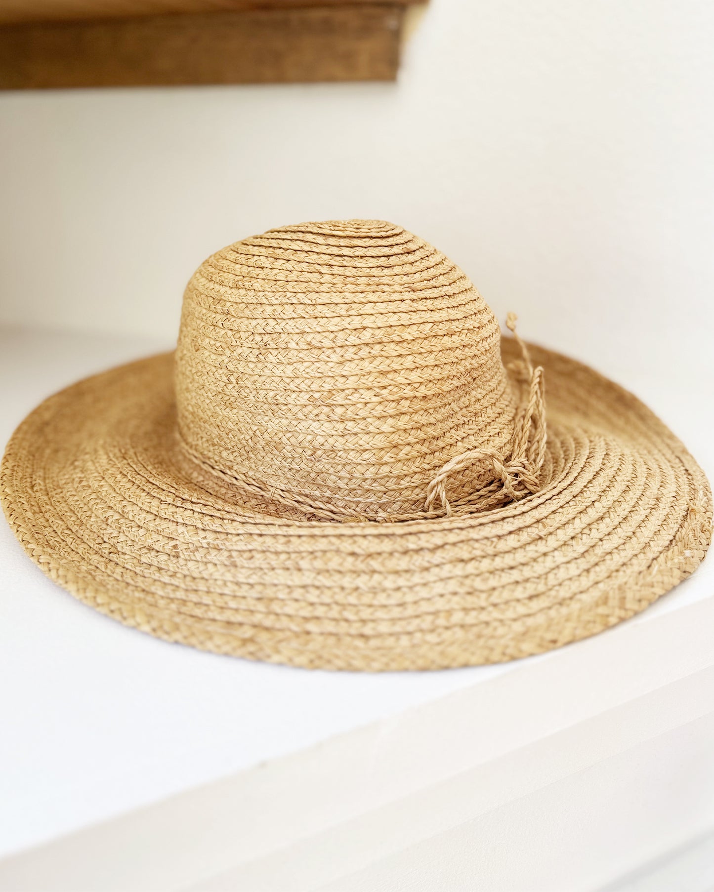 Natural Fiber Straw Hat (One-Size Fits All)