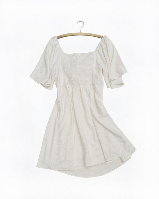 Sweetheart Ruffle Sleeve Dress (XL)