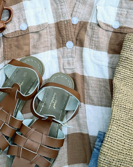 AE Drop Shoulder Flannel (Oversized S)