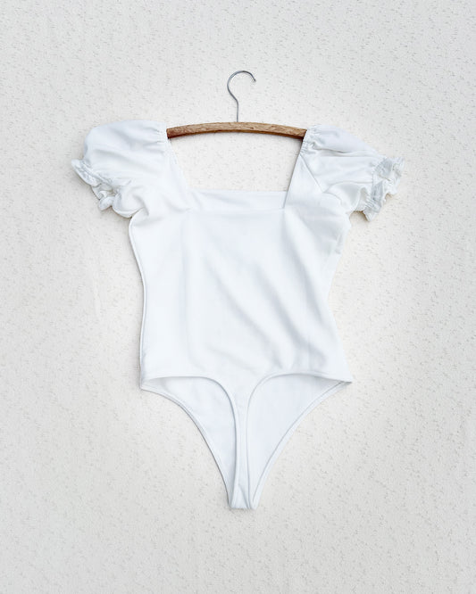 MUMU Ruffle Sleeve Bodysuit (M/L)