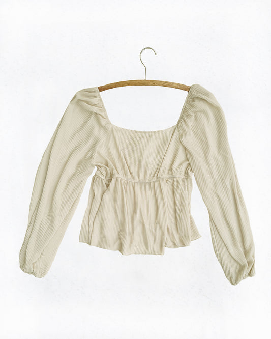 Sweetheart Peplum Top (L)