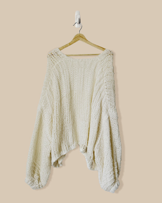 Free People Chunky Oversized Cardigan Sweater (M)