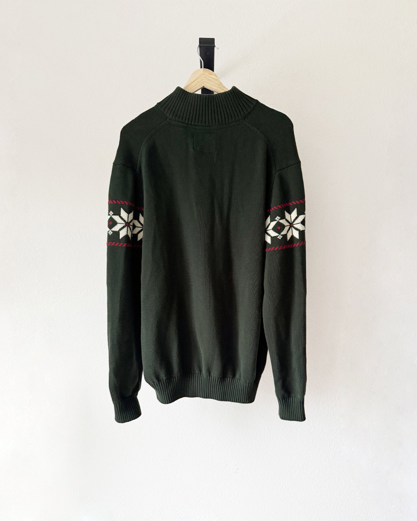 Quarter Zip Fair Isle Sweater