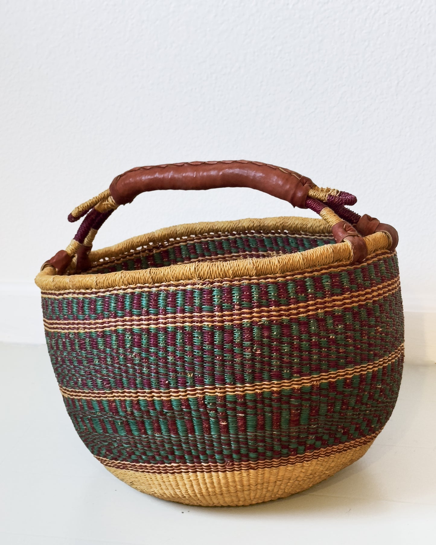 Woven Bolga Basket from Ghana (Large)