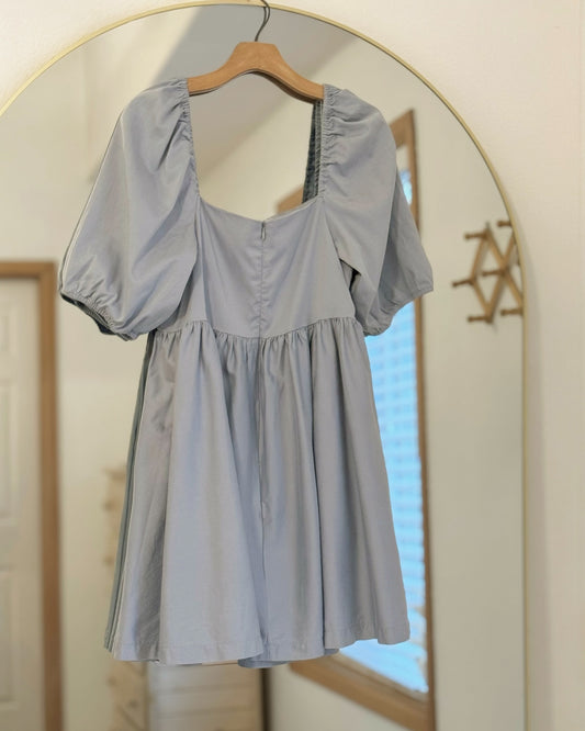Puff Sleeve Mini Dress (L)