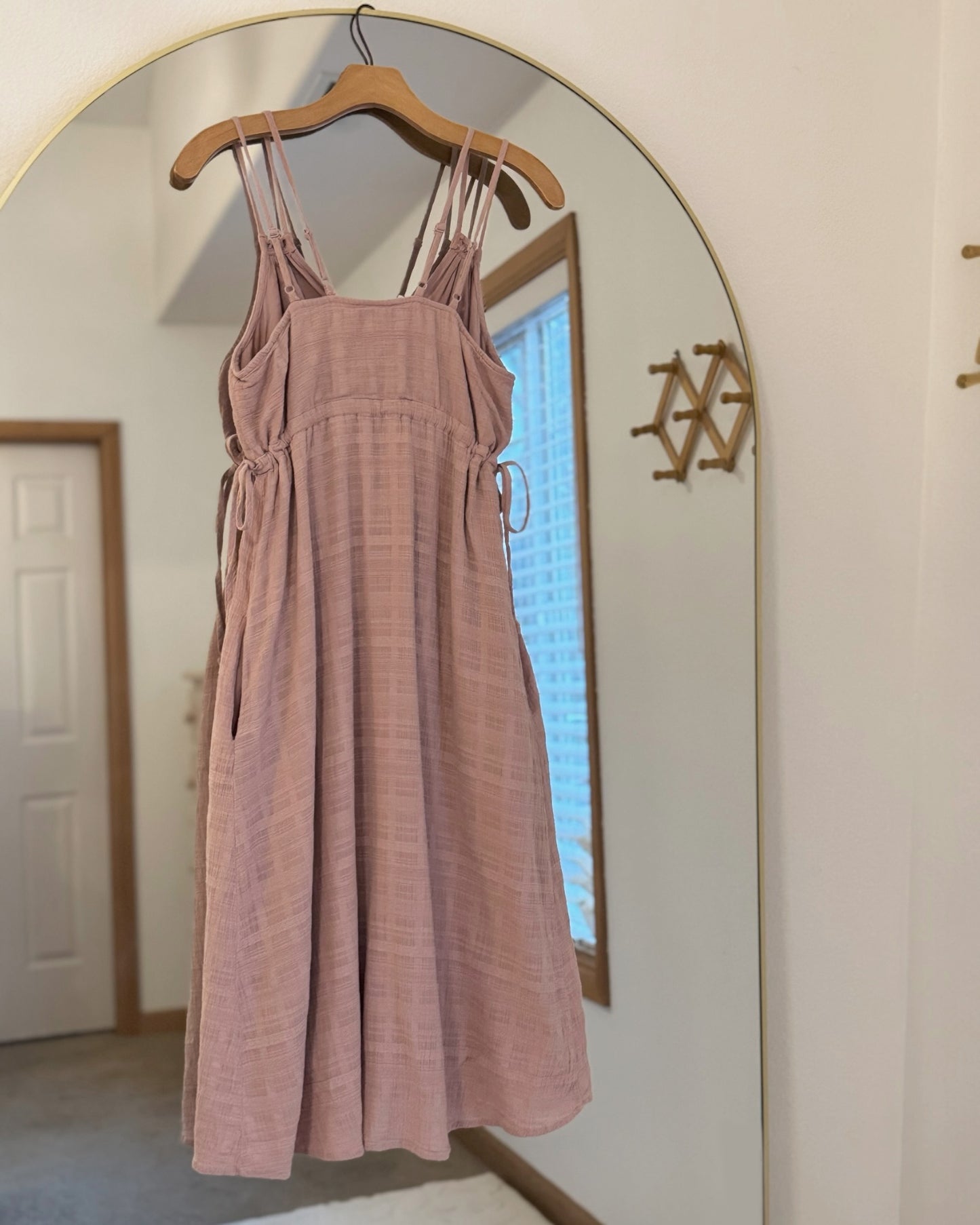 Stappy Button Midi Dress (S)