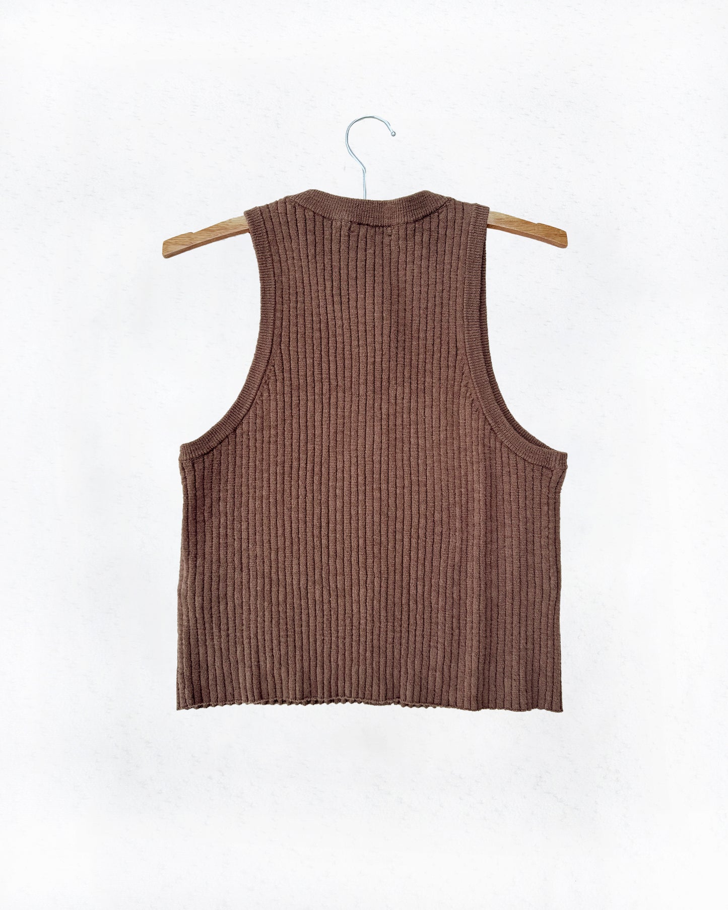 NEW Madwell Button-Front Crop Sweater Tank (L)