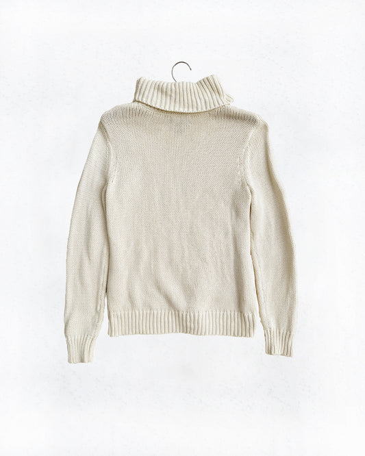 Lands’ End Drifter Cable Knit Sweater (M)