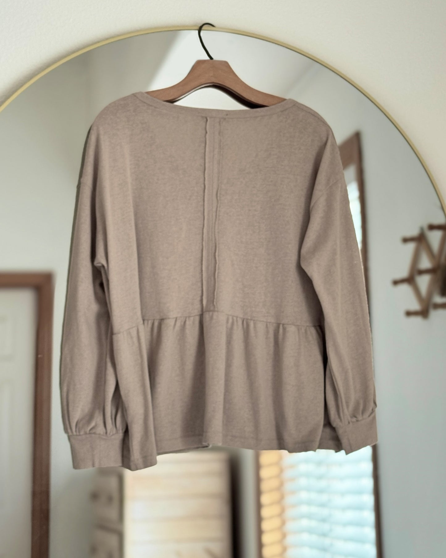 Oversized Peplum Top (S/M)