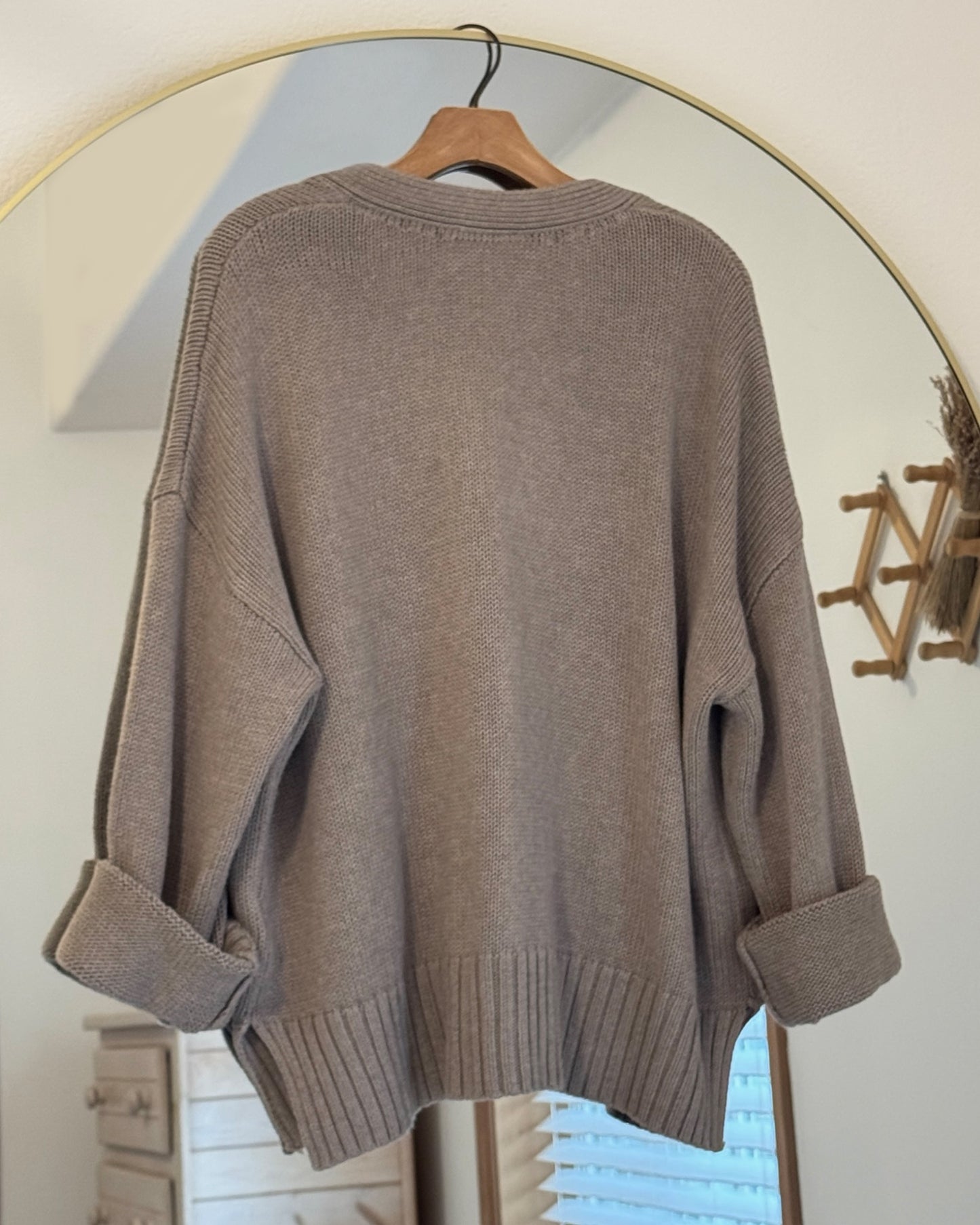 Chunky Oversized Cardigan Sweater (XL)